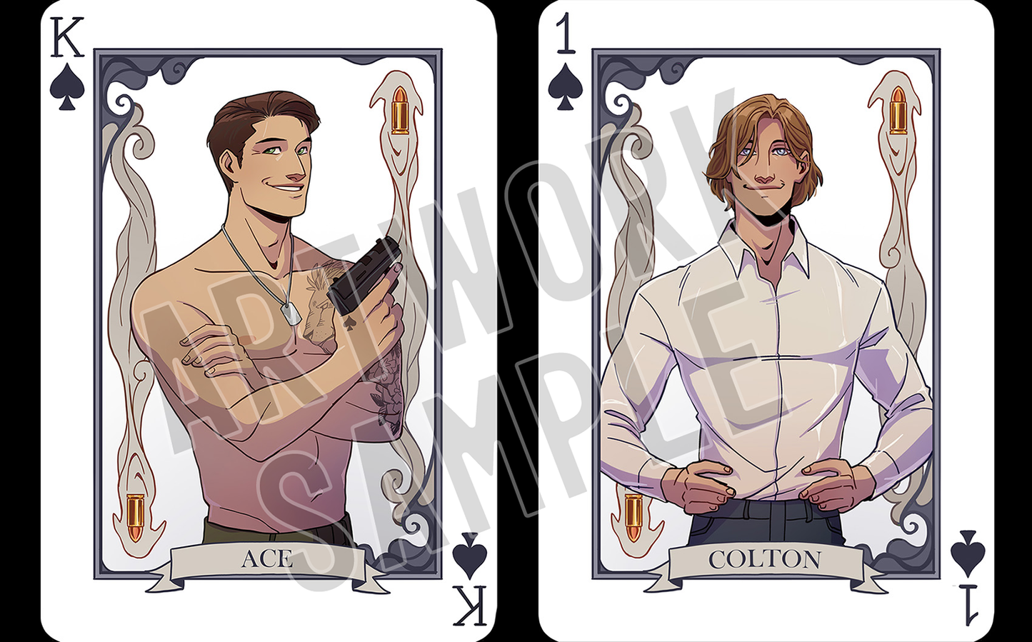 Four Kings Security Character Collector Cards