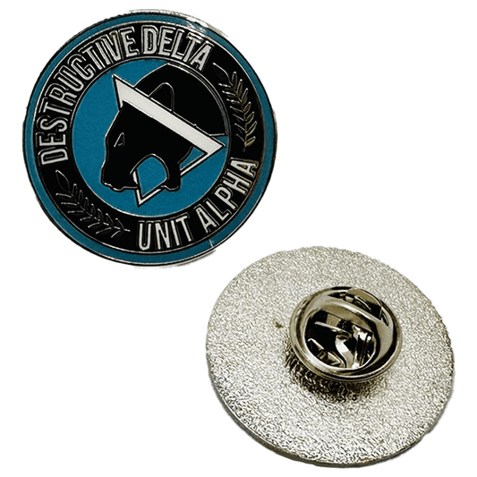 THIRDS Destructive Delta Hard Enamel 1 inch Pin