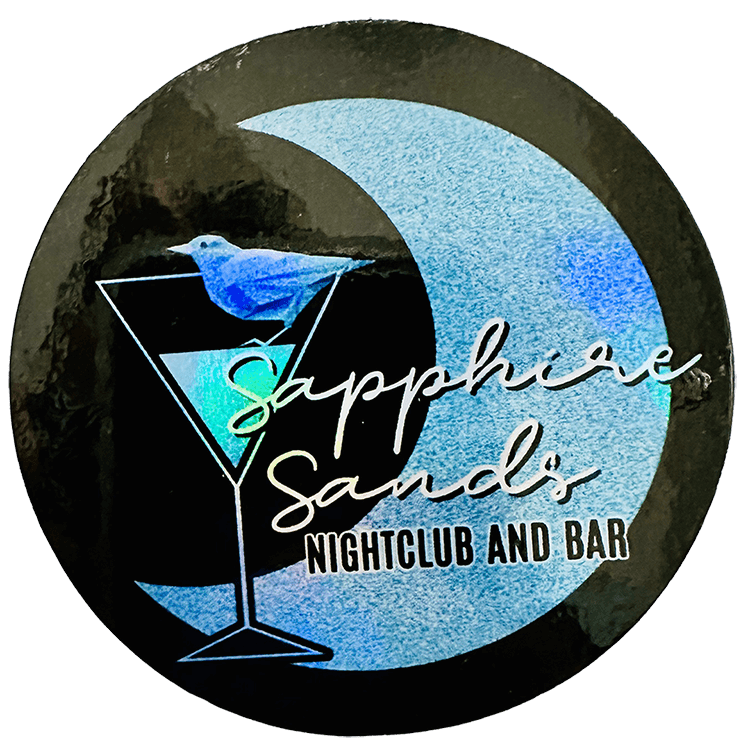 Four Kings Security Universe Sapphire Sands Iridescent Holographic Vinyl Sticker