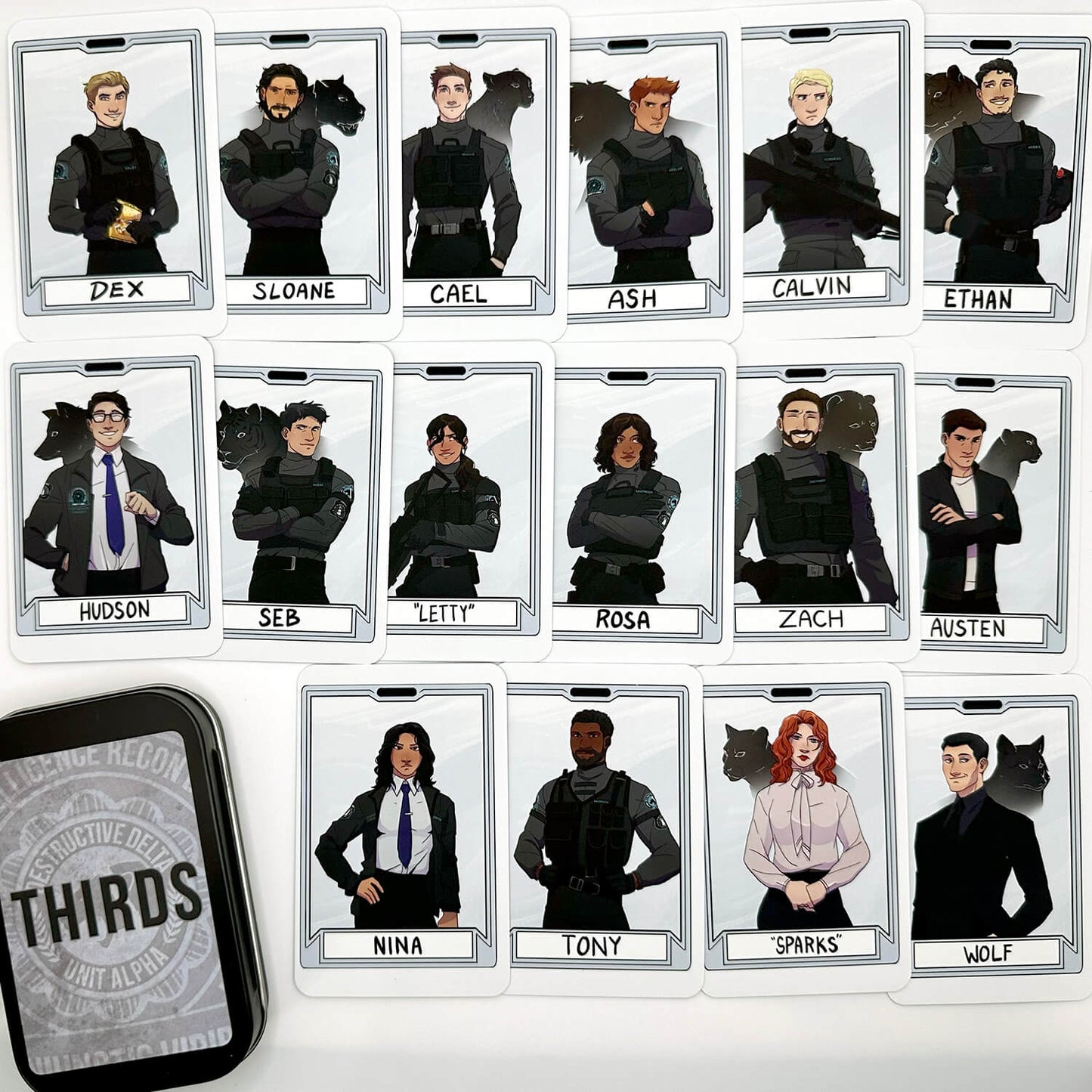 THIRDS Character Collector Cards Set