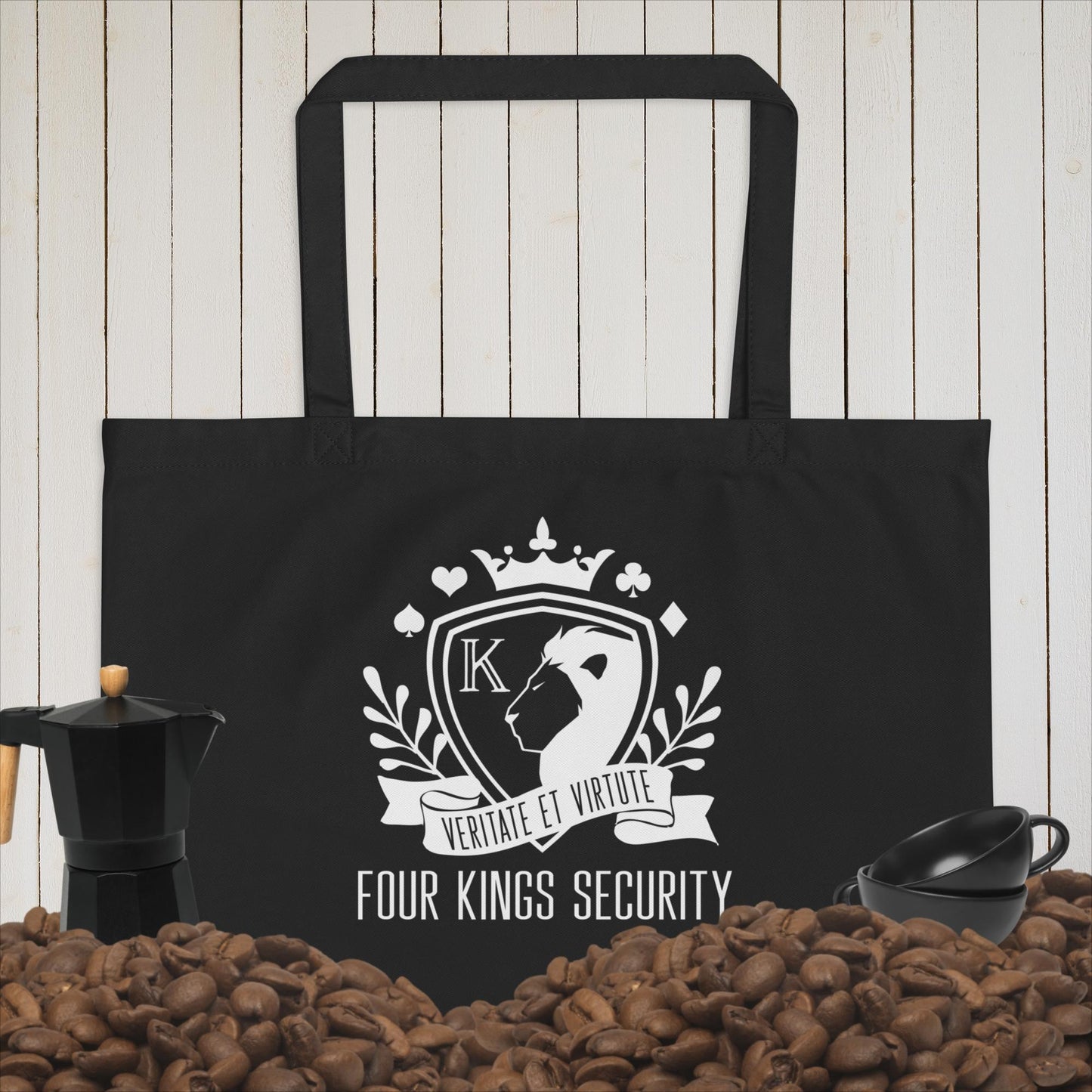 Four Kings Security Large organic tote bag