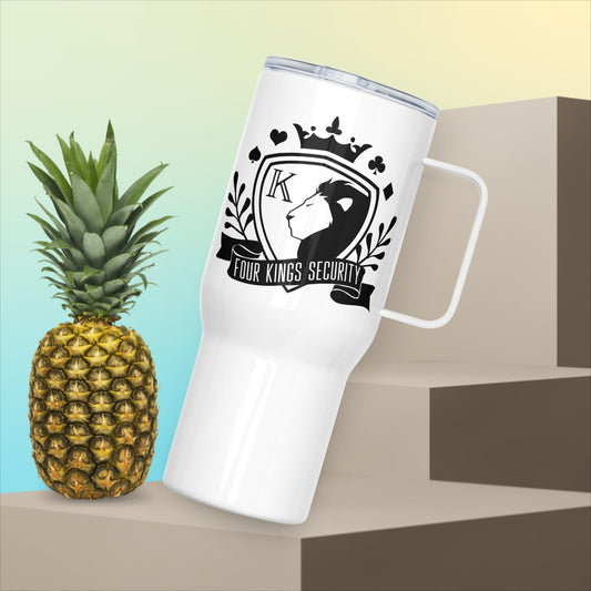 Four Kings Security Travel mug with a handle