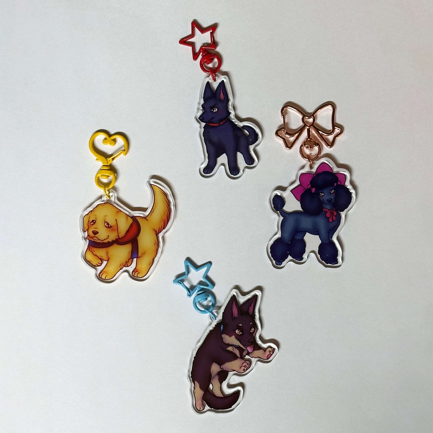 Four Kings Pups Keychain Bundle