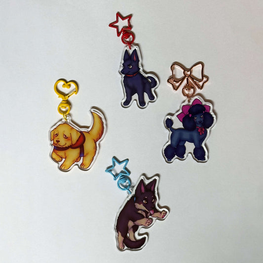 Four Kings Pups Keychain Bundle