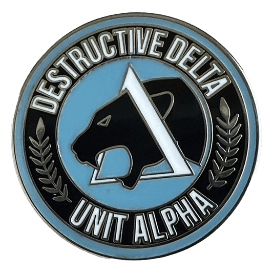 THIRDS Destructive Delta Hard Enamel 1 inch Pin