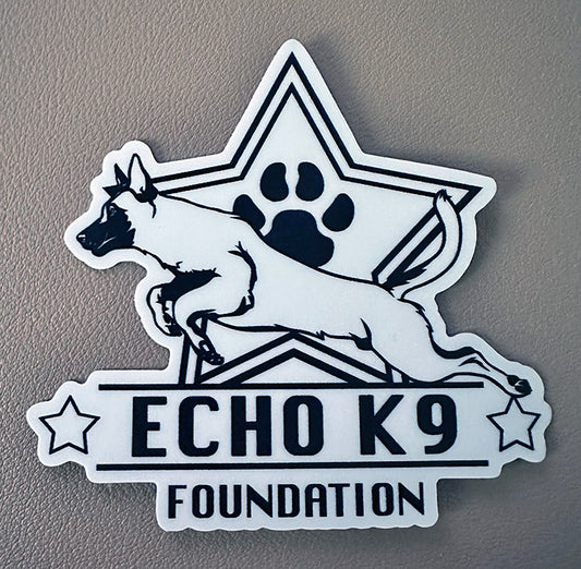 Echo K9 Logo Vinyl Sticker