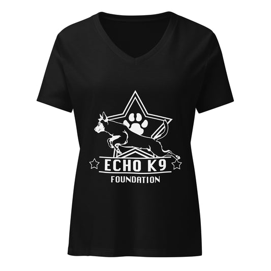 Echo K9 Foundation Women’s relaxed v-neck t-shirt